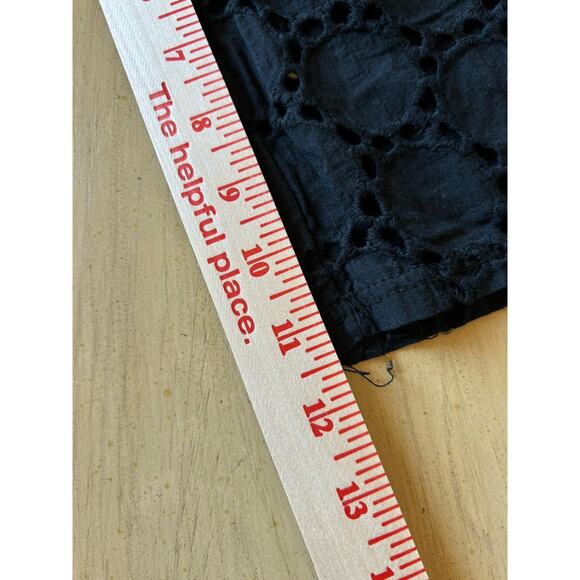 Black Eyelet Beach Swimsuit Cover Up Goth Grunge Witch Vampire Vacation Resort - Picture 6 of 7